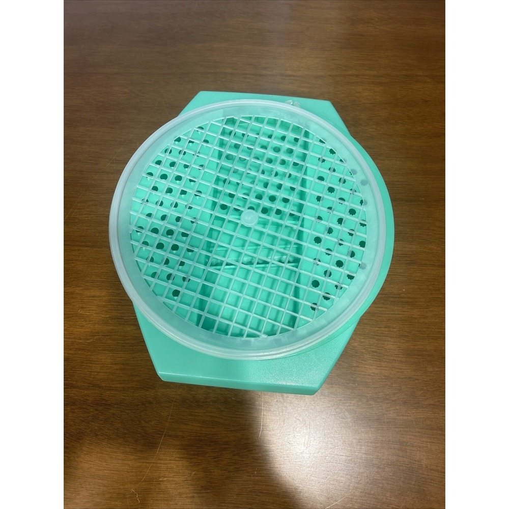 Vintage Tupperware 787-8 Cheese Grater/Shredder Strainer Bowl No Lid Green